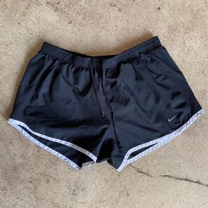 Nike Black w/ White Running Shorts with Liner SzM